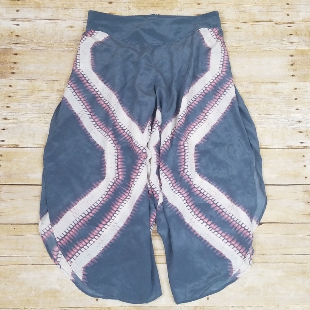 Anthropologie Elevenses Tamsin Silk Crops